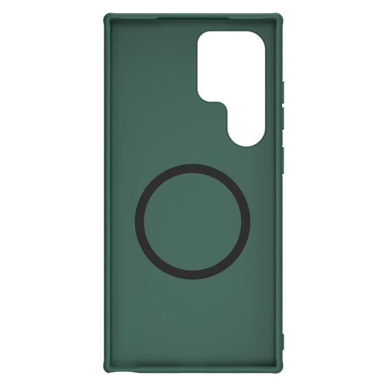 Чехол NILLKIN для Samsung Galaxy S24 Ultra, Frosted Shield, для MagSafe, зелёный