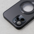 Чехол для iPhone 12, Dual Glass, для Magsafe, чёрный