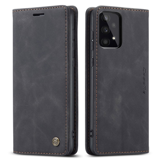 Чехол CASEME для Samsung Galaxy A33 5G, Leather Wallet Case, чёрный