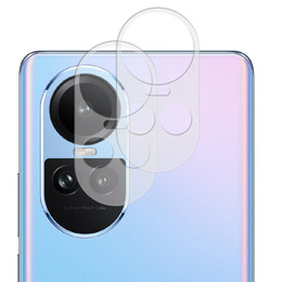 2x закаленное стекло ERBORD для камеры Oppo Reno 10 / 10 Pro, прозрачный