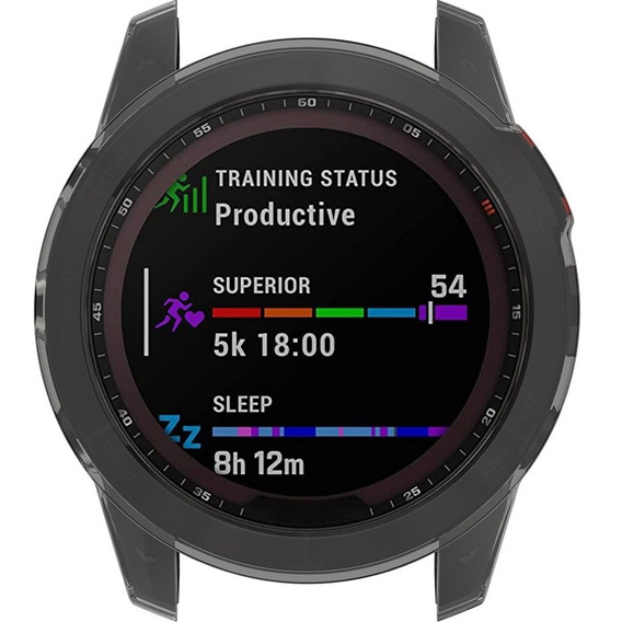 Чехол TPU Frame для Garmin Fenix 7x, Transparent Black