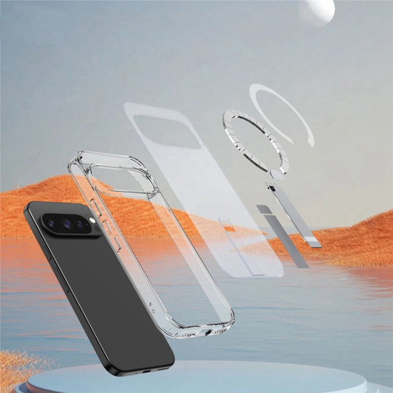 Гибридный чехол Fusion для Google Pixel 10 Pro XL, для MagSafe, с подставкой, прозрачный