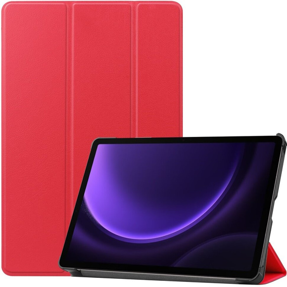 Чехол для Samsung Galaxy Tab S9 FE, Tri-fold, красный
