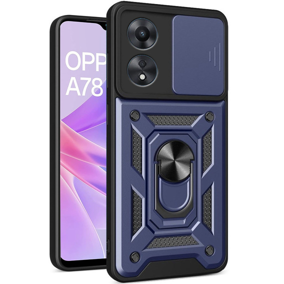 Чехол NOX Camera Slide Oppo A78 5G, CamShield Slide, синий