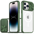 Чoхол до iPhone 14 Pro Max, Slide Camera Magsafe, зелений