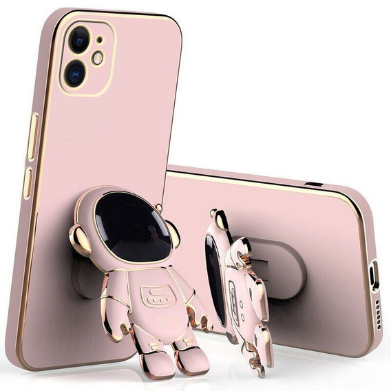 Чoхол до iPhone 12, Astronaut, рожевий