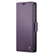 Откидной чехол для Samsung Galaxy S23 FE, CASEME Wallet, тёмно-фиолетовый + 9H стекло