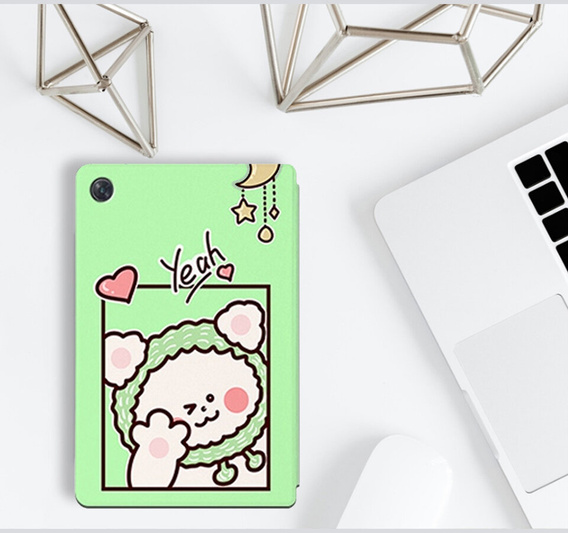 Чохол-обкладинка для Lenovo Tab M10 Plus 10.6 Gen 3 TB-125F TB-128F, green bear