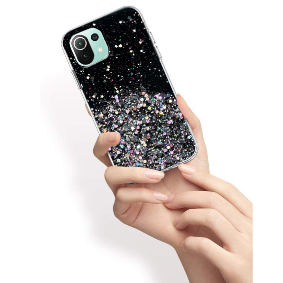 Чoхол до Xiaomi Mi 11 Lite / Mi 11 Lite 5G / 11 Lite 5G NE, Glittery, чорний