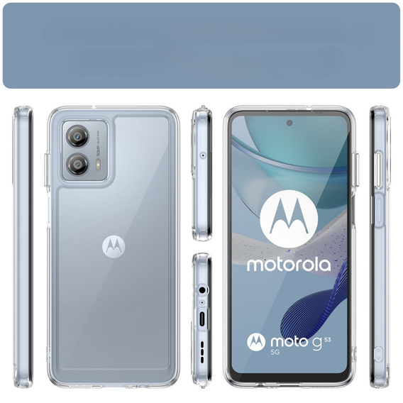 Чoхол до Motorola Moto G53 5G, Fusion Hybrid, прозорий