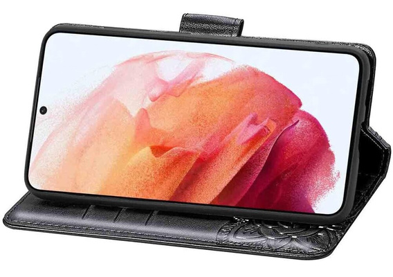 Чохол-книжка для Motorola Moto E14, Butterfly, чорний
