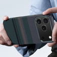 Кевларовий чохол BENKS для Samsung Galaxy S25 Ultra, для MagSafe, Carbon Fiber, чорний