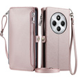Откидной чехол для Xiaomi Redmi 14C / Xiaomi Poco C75, Wallet Zipper Pocket, розовый