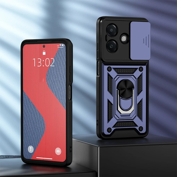Чехол NOX Camera Slide Oppo A40 / Oppo A40m, CamShield Slide, синий