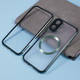 Магнітний чохол Dual Glass MagSafe для iPhone 16, зелений