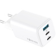 Зарядное устройство Forcell 65W GaN 2x USB C 1x USB A , White