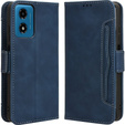 Откидной чехол для Motorola Moto E14, Card Slot, темно-синий