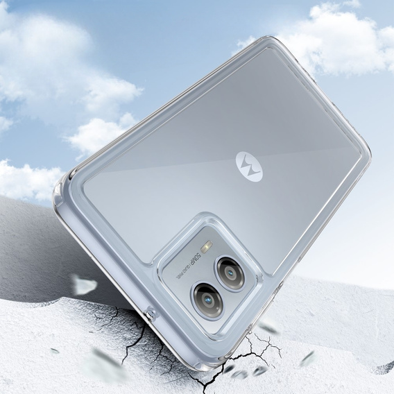 Чехол до Motorola Moto G53 5G, Fusion Hybrid, прозрачный