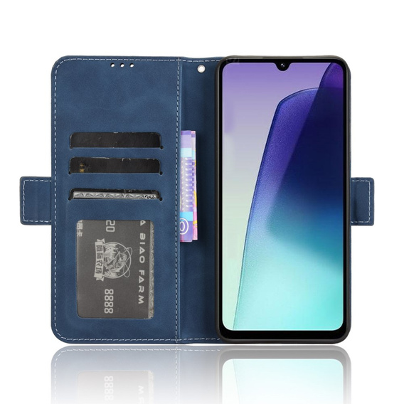 Футляр з клапаном для Xiaomi Redmi 14C / Xiaomi Poco C75, Card Slot, темно-синій