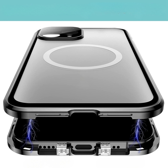 Чехол до iPhone 11 Pro, Magnetic Dual Glass, чёрный