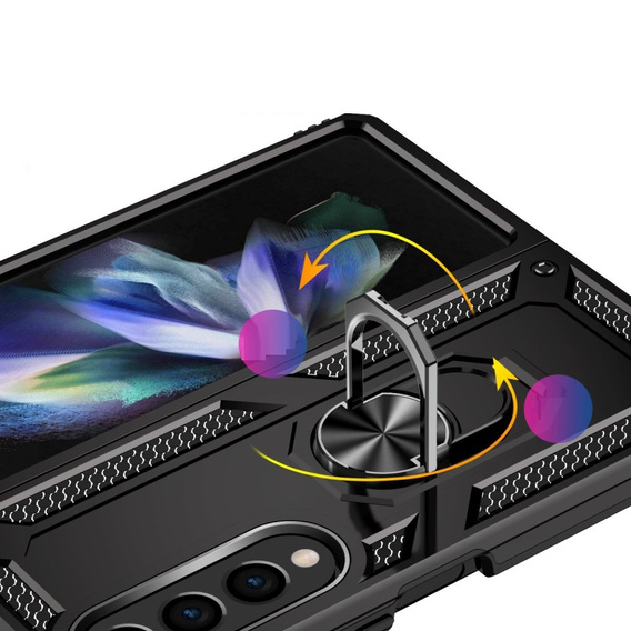 Броньований Чoхол до Samsung Galaxy Z Fold 4 5G, Nox Case Ring, чорний