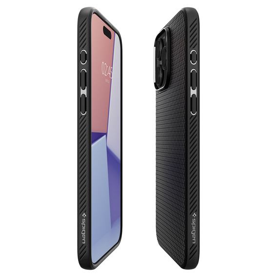 Чехол Spigen до iPhone 15 Pro Max, Liquid Air, чёрный