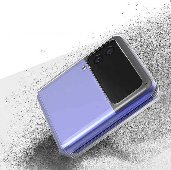 Чехол Rubberized Hard PC Shell для Samsung Galaxy Z Flip3 5G,  Transparent