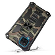 Чехол до Samsung Galaxy A12 / M12 / A12 2021, Armor Kickstand, зелёный