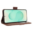 Футляр з клапаном для Samsung Galaxy S25 Edge, Card Slot, коричневий