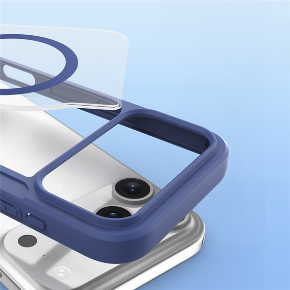Чехол Dux Ducis для iPhone 17 Pro Max, Skin X Pro, с откидной крышкой, для MagSafe, темно-синий