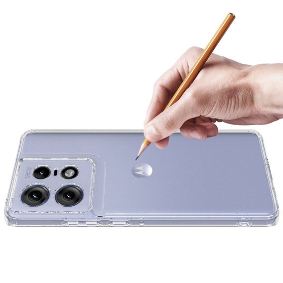 Чехол до Motorola Edge 50 Pro 5G, Fusion Hybrid, прозрачный
