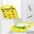 Дитячий чохол для планшета Samsung Galaxy Tab S9 FE+ Plus, Cute Patterns, з підставкою, жовтий