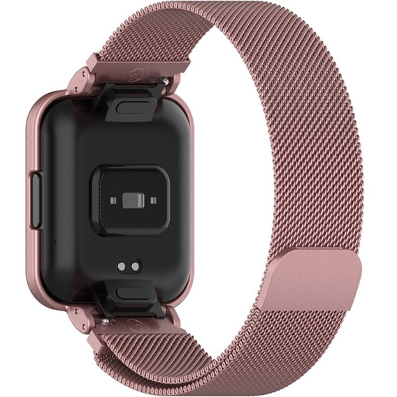 Металический браслет с чехлом для часов Xiaomi Redmi Watch 2 Lite, Rose Pink
