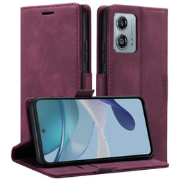 Чехол для Motorola Moto G53, ERBORD Vintage, бумажник с клапаном, красный