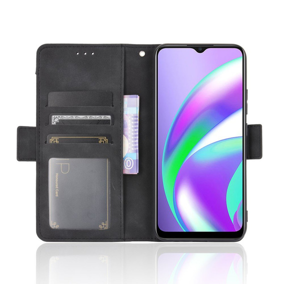 Откидной чехол для Oppo A15 / A15S, Card Slot, чёрный