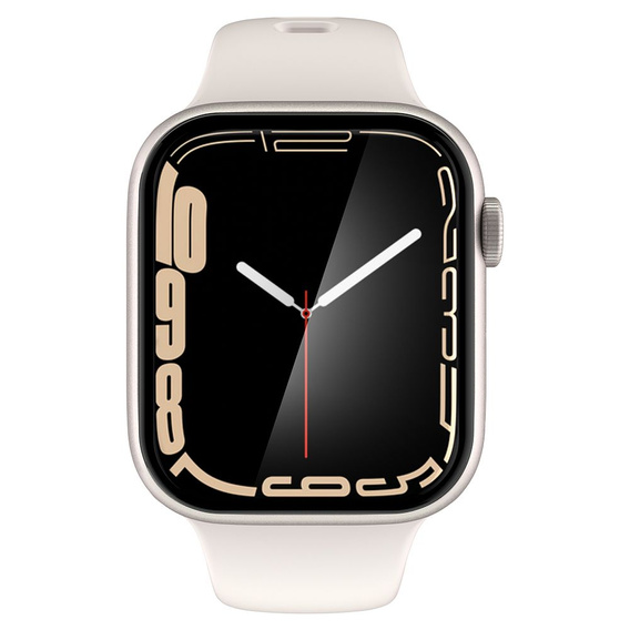 Spigen ProFlex EZ FIT,Гибридное стекло для Apple Watch 7 / 8 45MM, Clear (2 sztuki)