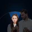 Антишпионское закаленное стекло Dux Ducis для iPhone X/XS