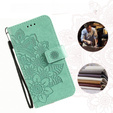 Откидной чехол для Samsung Galaxy A54 5G, Mandala Flower, зелёный