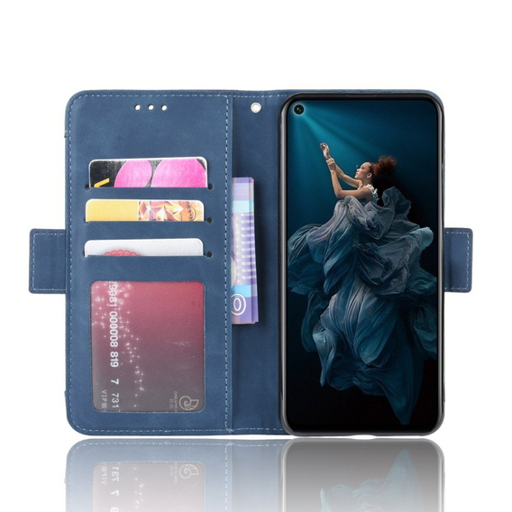 Откидной чехол для Huawei Honor 20 / Nova 5T, Card Slot, синий