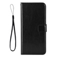 Откидной чехол для Xiaomi Poco F7 Ultra, Crazy Horse Wallet, чёрный