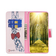 Откидной чехол для Samsung Galaxy A35 5G, Wallet, Giraffe розовый