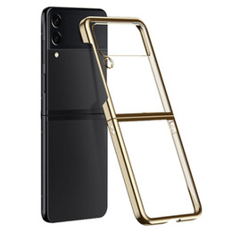 Чохол Electroplating Frame для Samsung Galaxy Z Flip 4 5G, Gold
