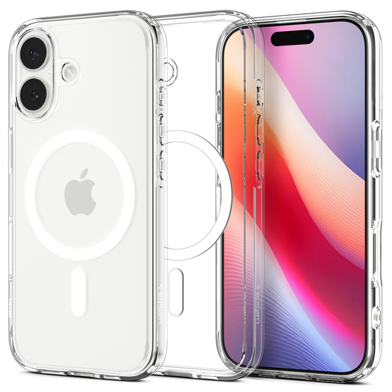 Spigen Ultra Hybrid MagSafe Case для iPhone 17, прозрачный/белый