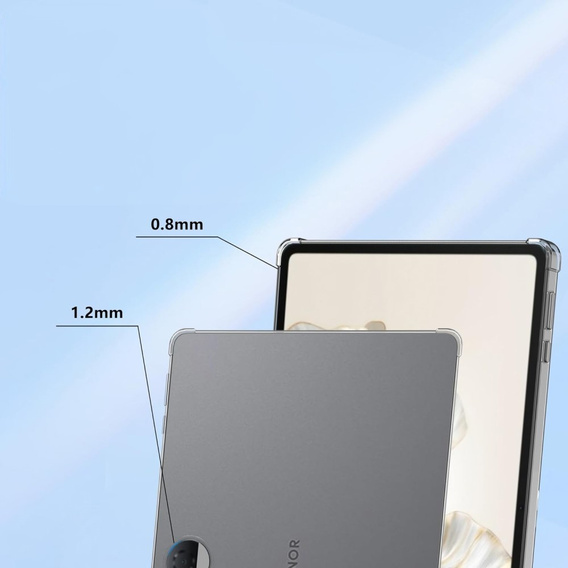 Чехол для Honor Pad 9, силиконовый, прозрачный