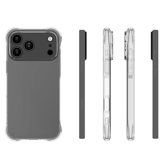 Чехол из TPU - усиленные углы, защита камеры для iPhone 17 Pro Max