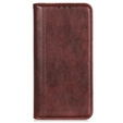 Чехол до Samsung Galaxy S24 Ultra, Wallet Litchi Leather, коричневый