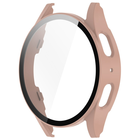 Чохол з інтегрованим склом для Samsung Galaxy Watch6 44 мм, рожевий rose gold