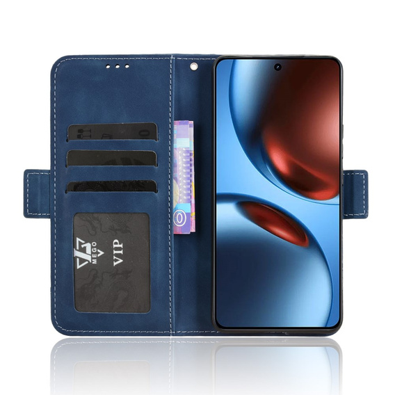 Откидной чехол для Realme GT 7 / 7T, Card Slot, темно-синий