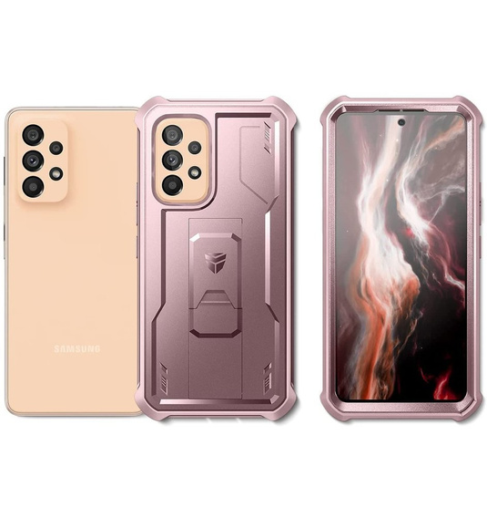 Броньований чохол для Samsung Galaxy A53 5G, Dexnor Full Body, рожевий rose gold