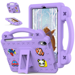 Детский чехол для iPad mini 8.3" 2021 (6 gen.) / iPad mini 8.3" 2024 (7 gen.), Cute Patterns, с подставкой, фиолетовый